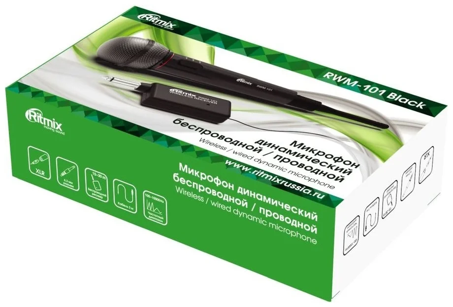 Микрофон RITMIX RWM-101 Black Казахстан