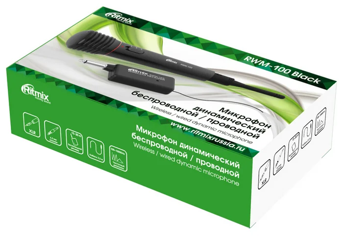 Микрофон вокальный RITMIX RWM-100 Black Казахстан