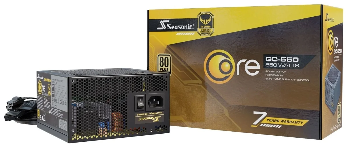 Блок питания ATX Seasonic Core GC-550 SSR-550LC 550W 80plus Gold Казахстан