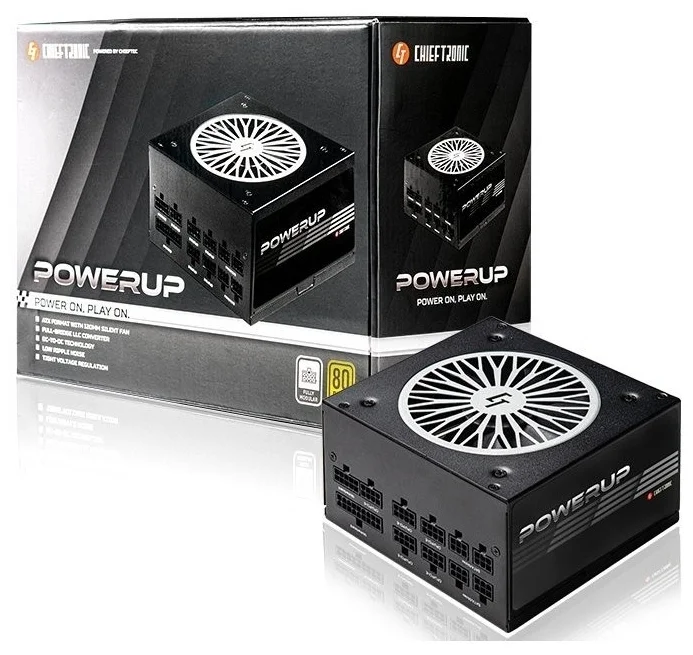 Цена Блок питания Chieftronic Powerup (Chieftec) GPX-550FC 550W 80plus Bronze Modular