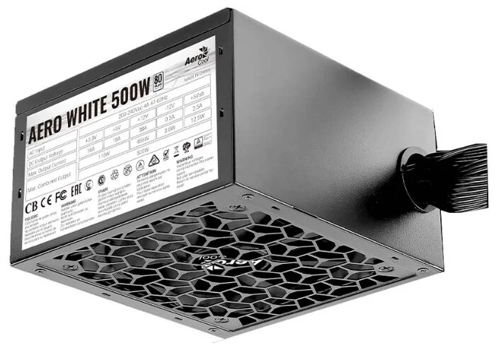 Фото Блок питания AEROCOOL AERO WHITE 500W
