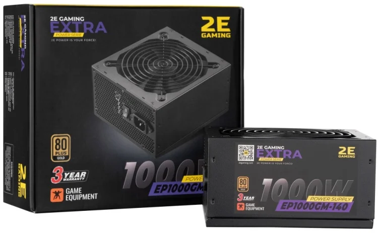 Цена Блок питания 2E GAMING EXTRA POWER (1000W) 2E-EP1000GM-140