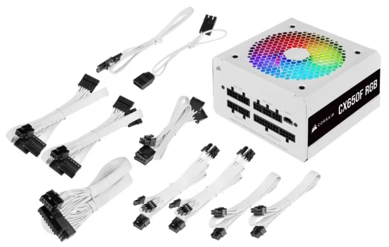 Купить Блок питания CORSAIR CX650F RGB White 650W