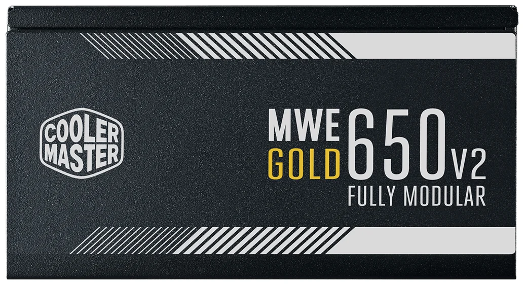 Картинка Блок питания CoolerMaster MWE GOLD 650 V2 500-750W Full Modular, Active PFC, вент.12 см 80+ GOLD MPE-6501-AFAAG-EU