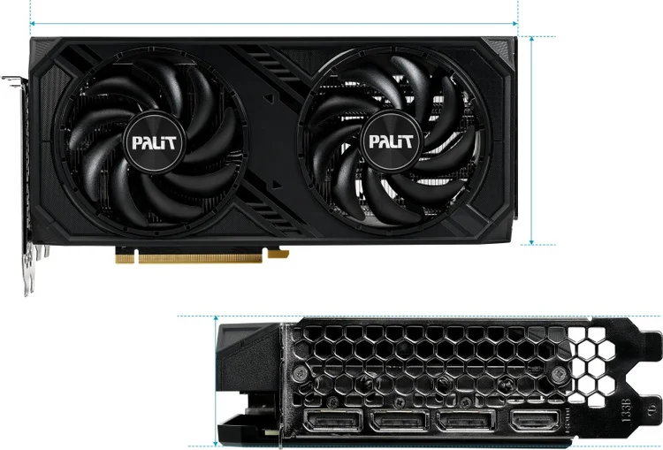 Фото Видеокарта PALIT RTX4070 DUAL 12GB (NED4070019K9-1047D)