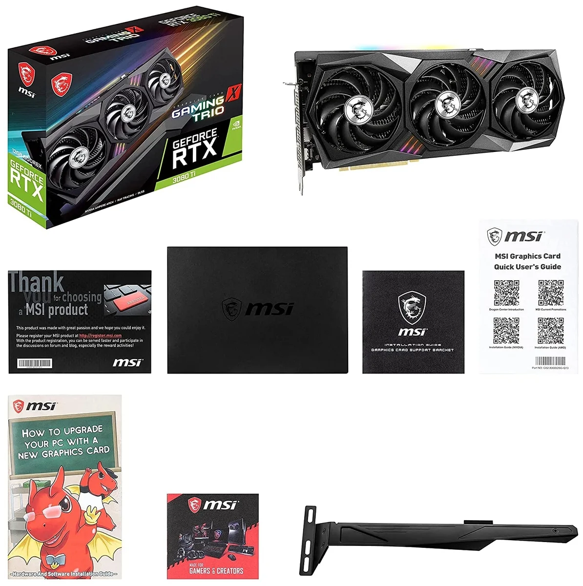 Видеокарта MSI GeForce RTX3080Ti GAMING X TRIO 12G (RTX 3080 Ti GAMING X TRIO 12G) Казахстан