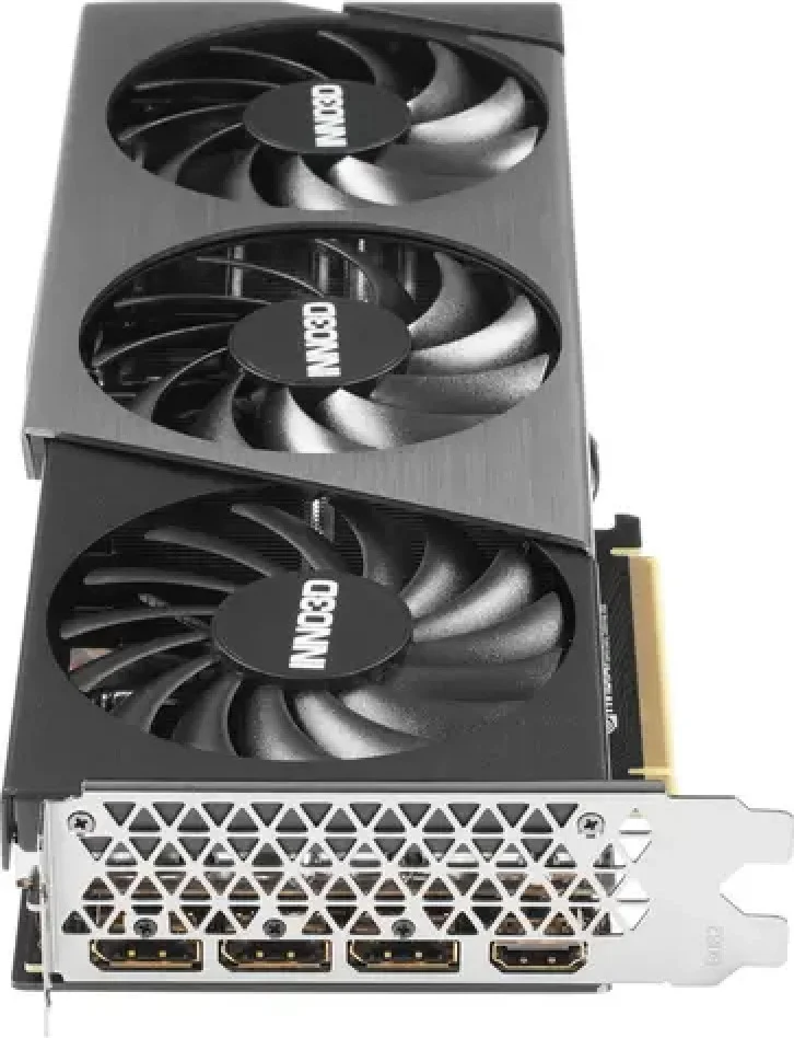 Фотография Видеокарта Inno3D GeForce RTX4070 Ti X3 OC, 12G GDDR6X 192-bit HDMI 3xDP N407T3-126XX-186148N