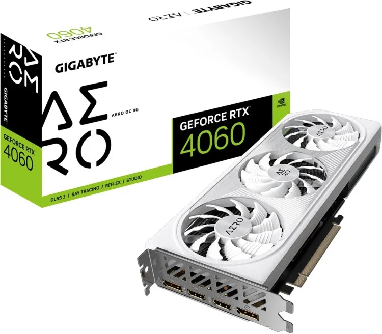 Картинка Видеокарта GIGABYTE GV-N4060 AERO OC-8GD BOX
