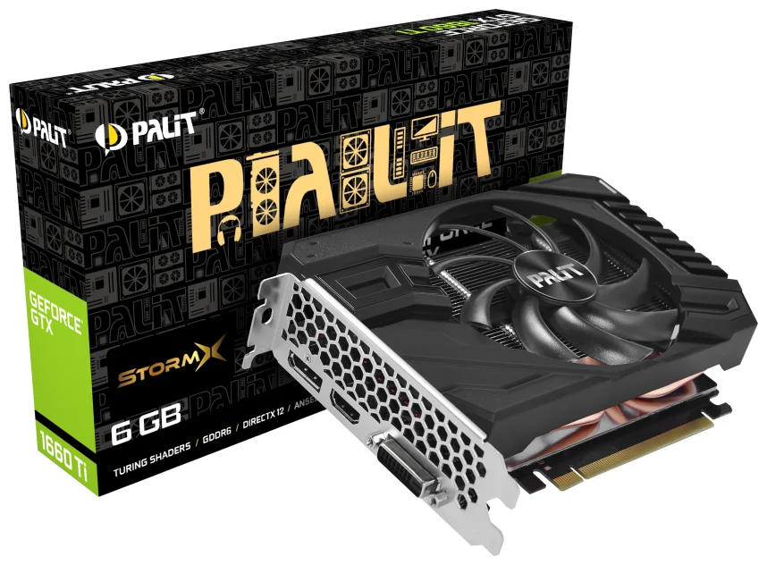 Видеокарта PALIT GTX1660Ti STORMX 6G (4710636270475) NE6166T018J9-161F Казахстан