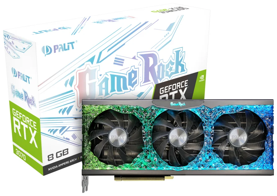 Видеокарта PALIT RTX3070 GAMEROCK 8G BOX (NE63070019P2-1040G) Казахстан