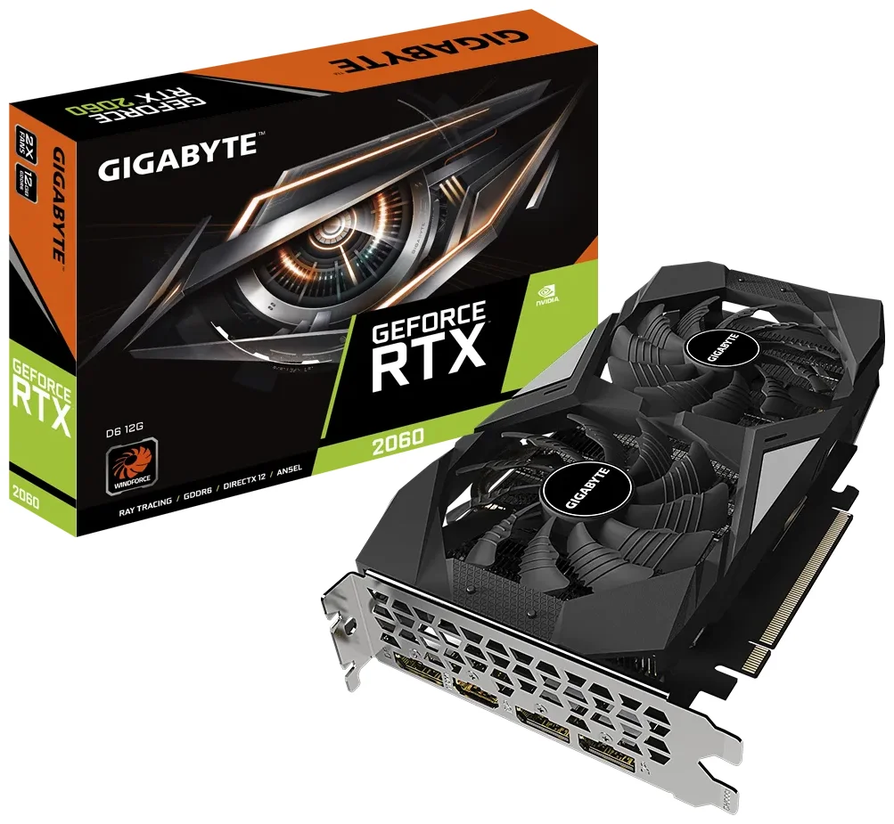 Видеокарта GIGABYTE RTX2060 12G (GV-N2060D6-12GD) Казахстан