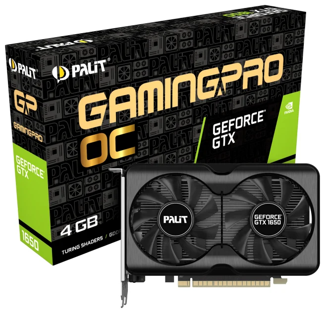 Купить Видеокарта PALIT GTX1650 GP OC DDR6 4G (NE61650S1BG1-1175A)