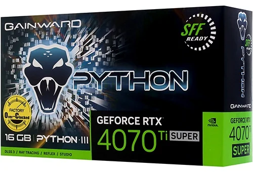 Фото Видеокарта GAINWARD RTX 4070 Ti SUPER PYTHON III 16 GB (NED47TSS19T2-1043T)