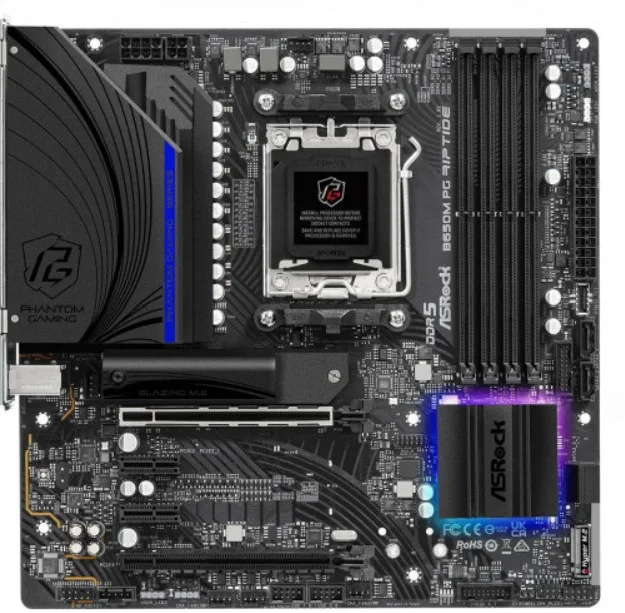 Материнская плата ASRock B650M PG RIPTIDE AM5 4xDDR5 4xSATA3 2xM.2 HDMI DP mATX