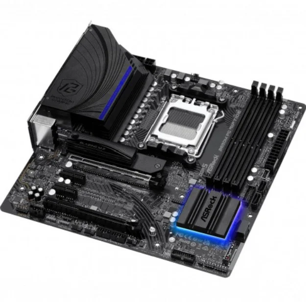 Фотография Материнская плата ASRock B650M PG RIPTIDE AM5 4xDDR5 4xSATA3 2xM.2 HDMI DP mATX