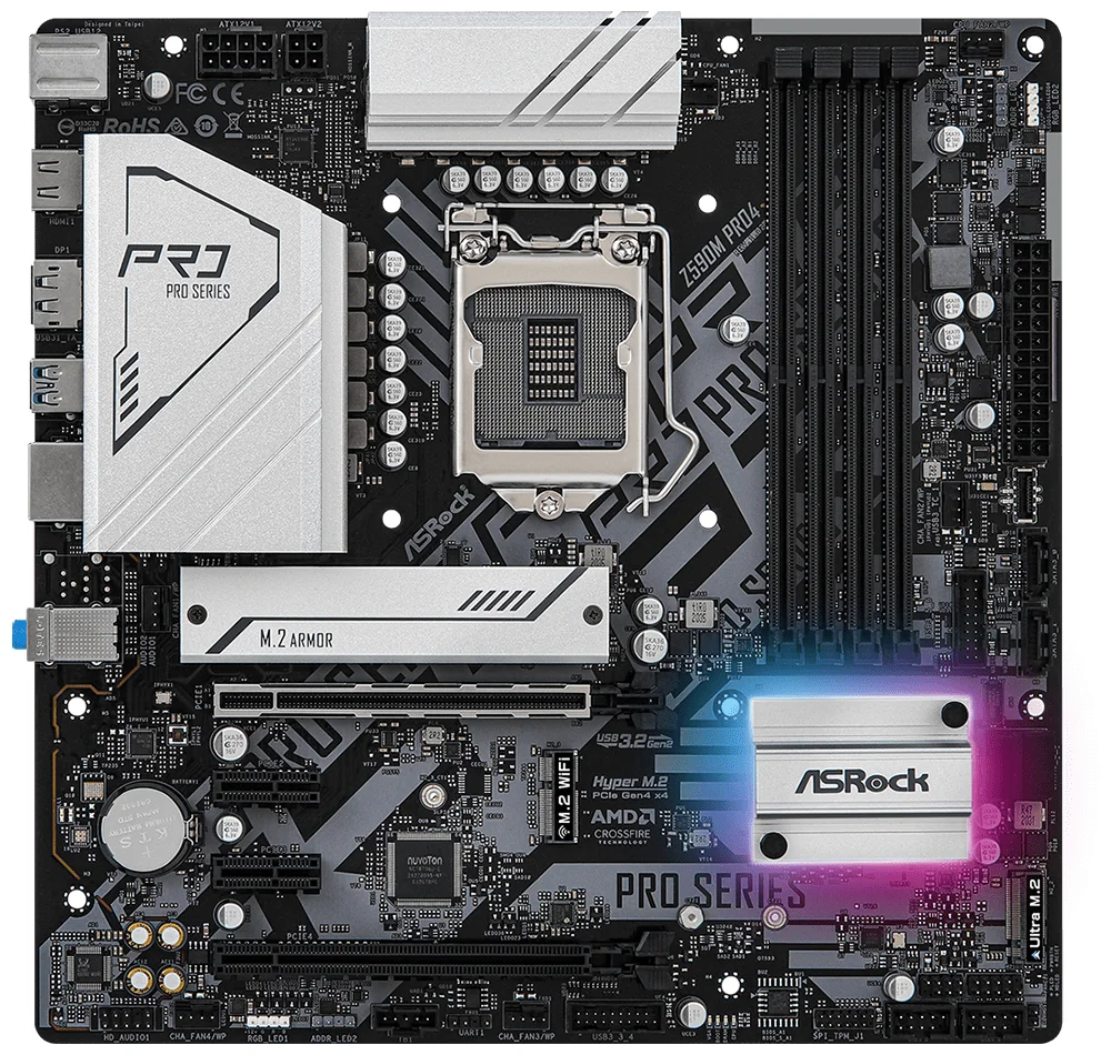 Материнская плата ASRock Z590M PRO4