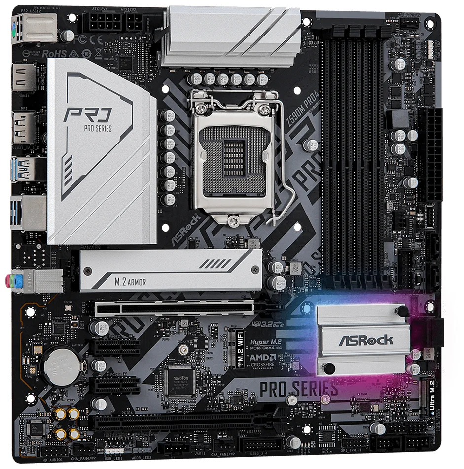 Фото Материнская плата ASRock Z590M PRO4