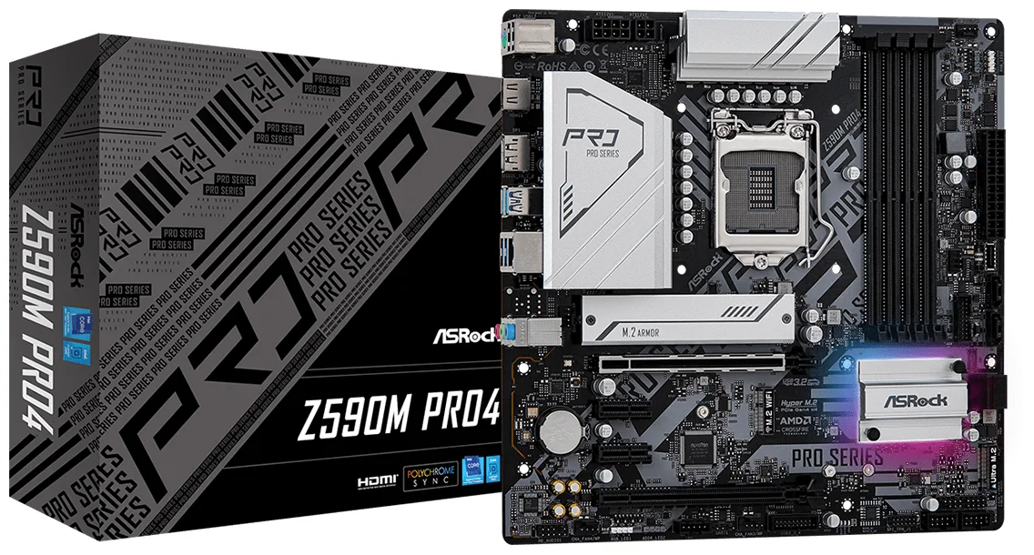 Цена Материнская плата ASRock Z590M PRO4