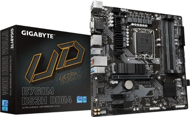 Картинка Материнская плата GIGABYTE B760M DS3H DDR4