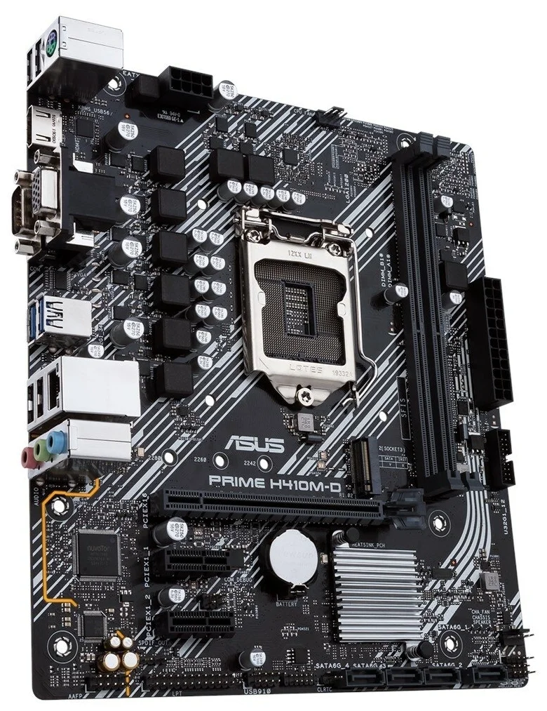 Картинка Материнская плата ASUS PRIME H410M-D