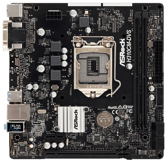 Материнская плата ASRock H310CM-DVS (4717677336412)