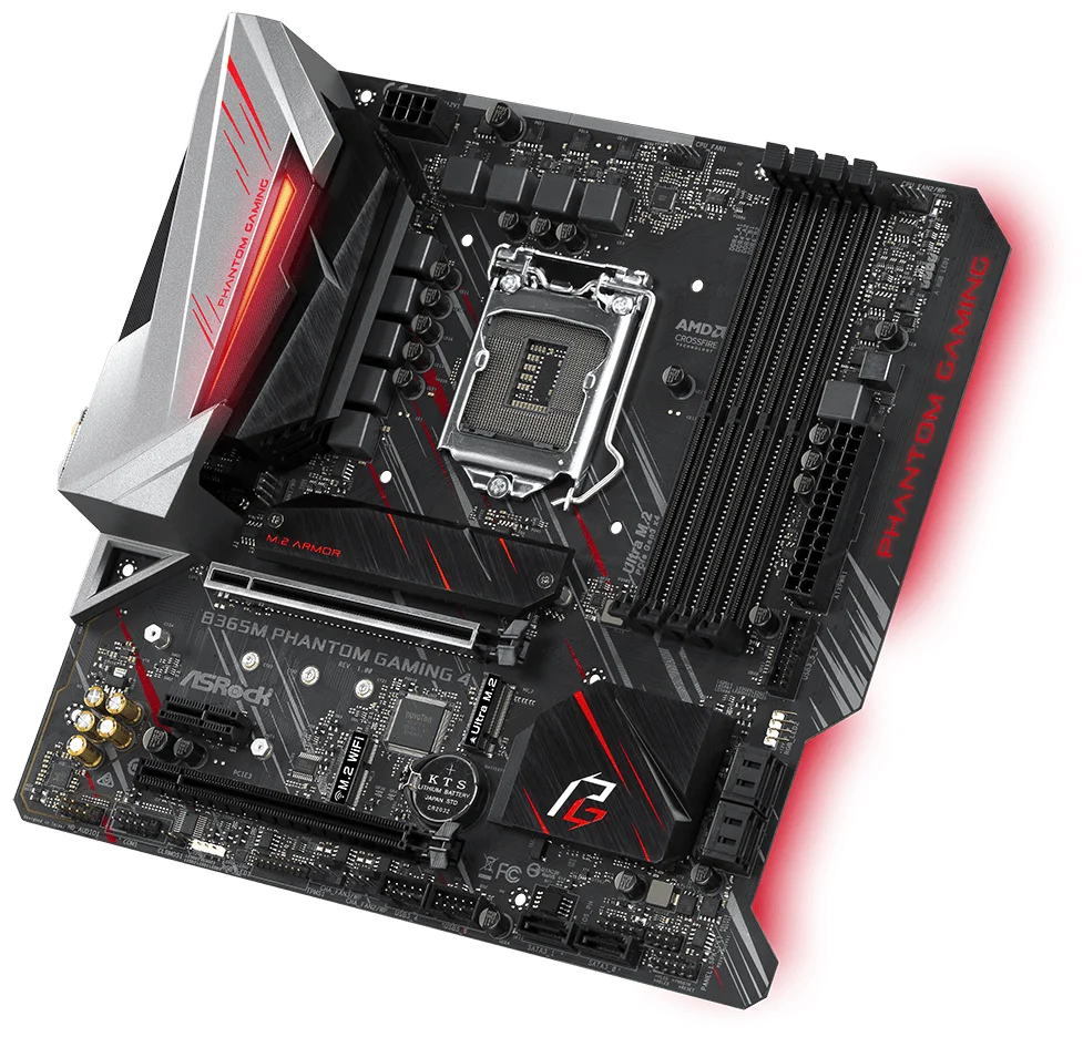 Фото Материнская плата ASRock B365M PHANTOM GAMING 4