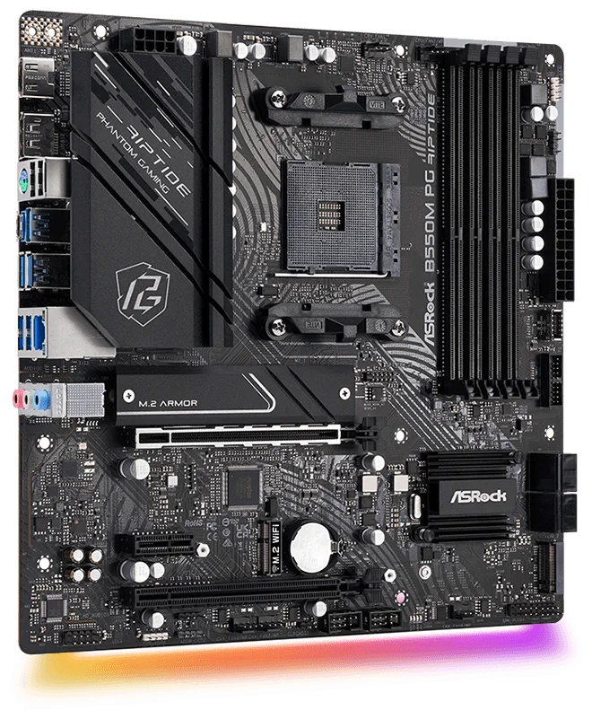 Фото Материнская плата ASRock B550M PG RIPTIDE
