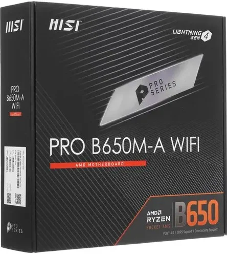 Картинка Материнская плата MSI PRO B650M-A WIFI