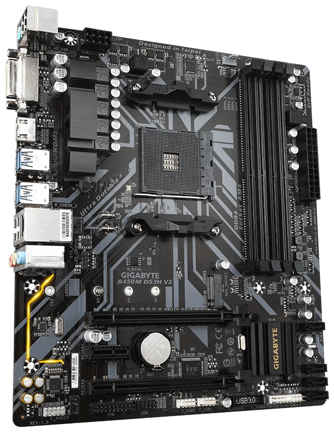 Фото Материнская плата GIGABYTE B450M DS3H V2