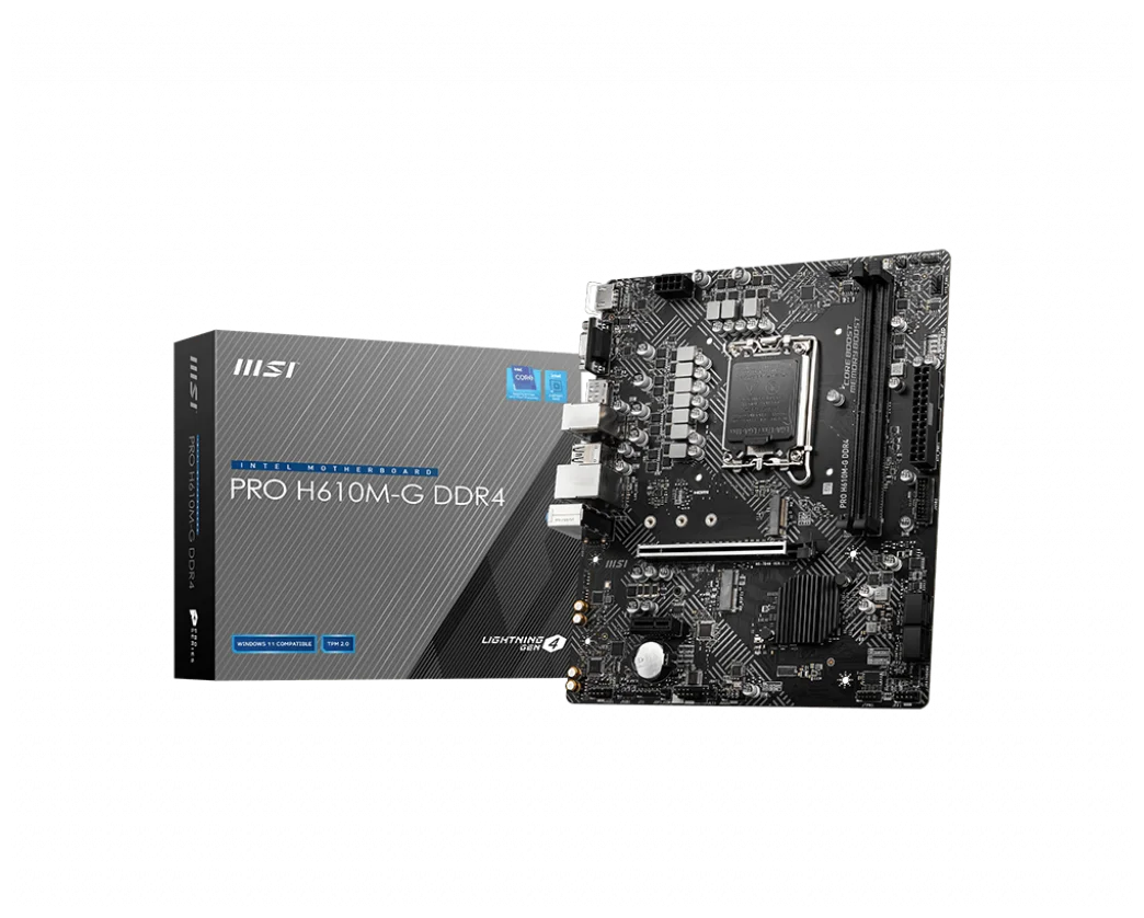 Цена Материнская плата MSI PRO H610M-G