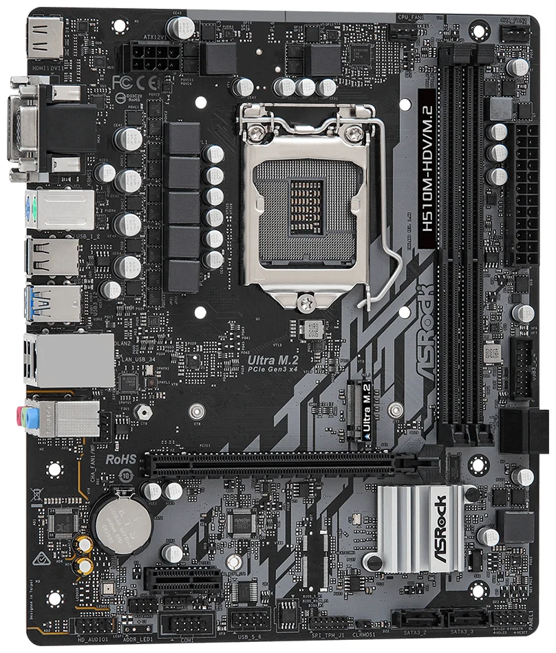 Фото Материнская плата ASRock H510M-HDV/M.2