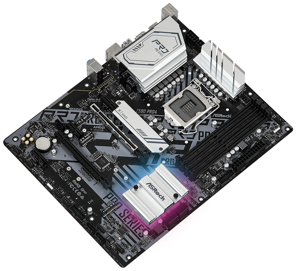 Картинка Материнская плата ASRock Z590 PRO4