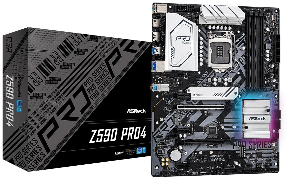 Купить Материнская плата ASRock Z590 PRO4
