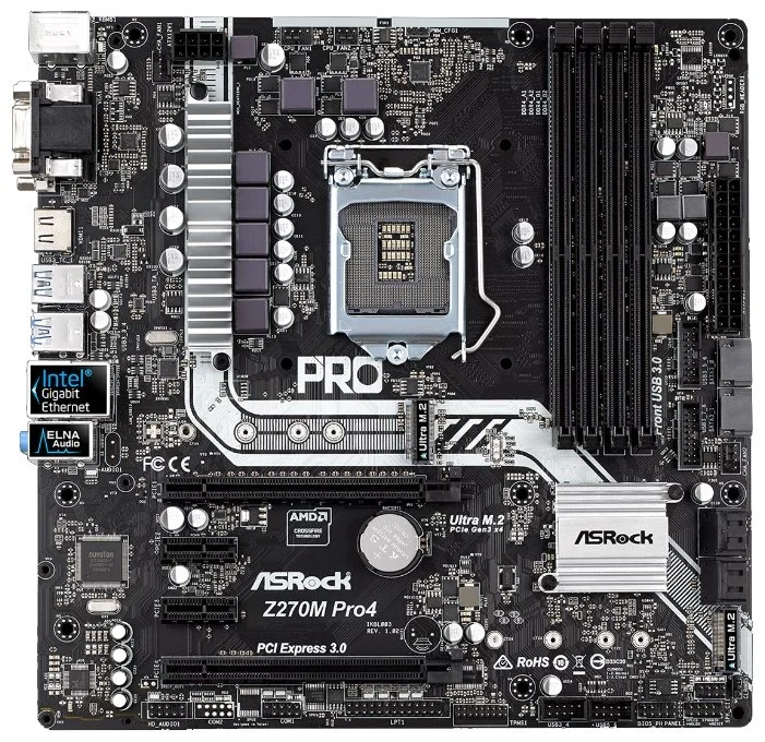 Материнская плата ASRock Z270M PRO4