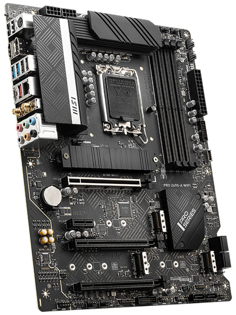 Фотография Материнская плата MSI iZ690 (DP+HDMI2.5GNIC) MSI PRO Z690-A 4DDR5 3PCIx16 1PCIx1
