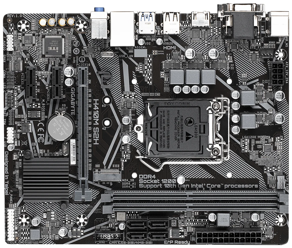 Материнская плата GIGABYTE H410M-S2H BOX