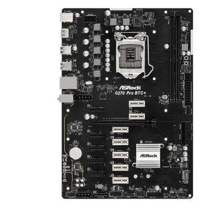 Материнская плата ASRock Q270 PRO BTC+