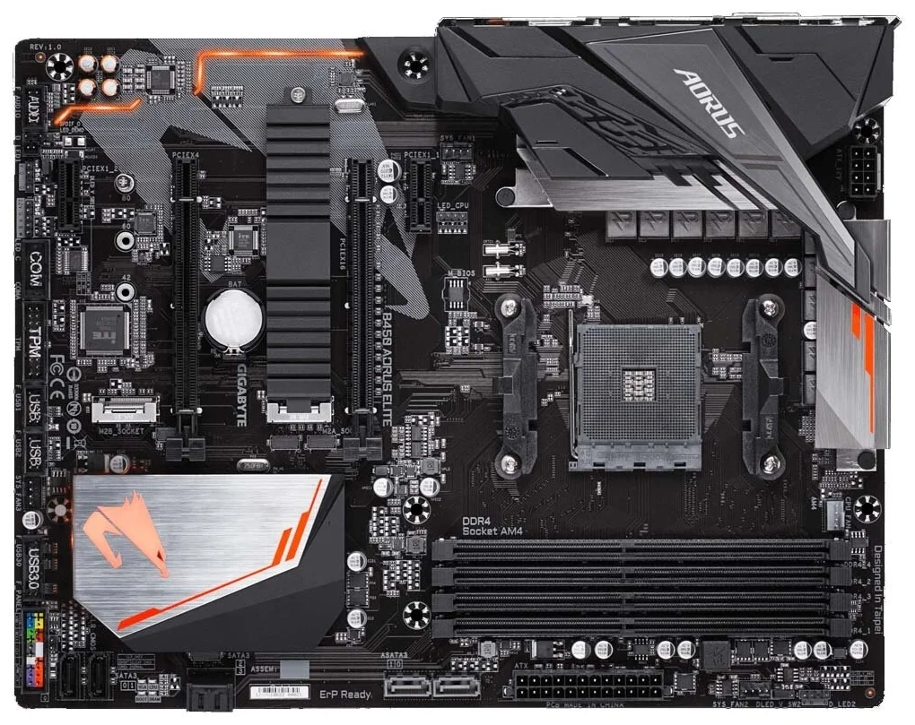 Материнская плата GIGABYTE B450 AORUS ELITE