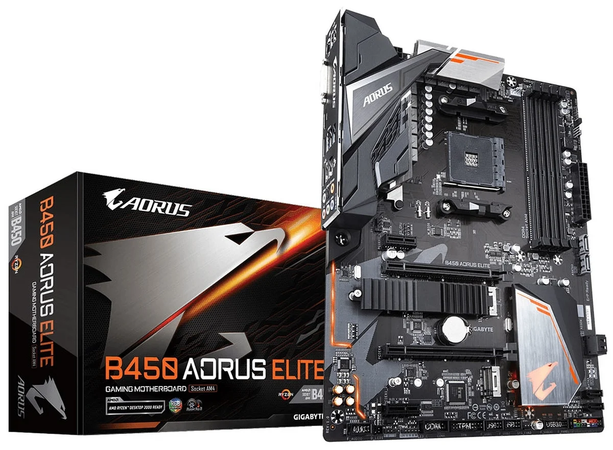 Цена Материнская плата GIGABYTE B450 AORUS ELITE