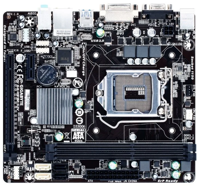 Материнская плата GIGABYTE GA-H81M-S2V