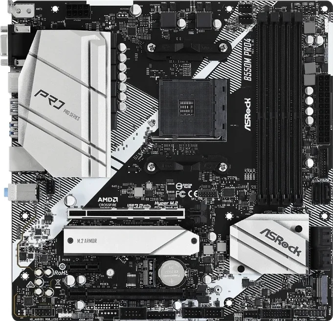 Фото Материнская плата ASRock B550M PRO4 4xDDR4