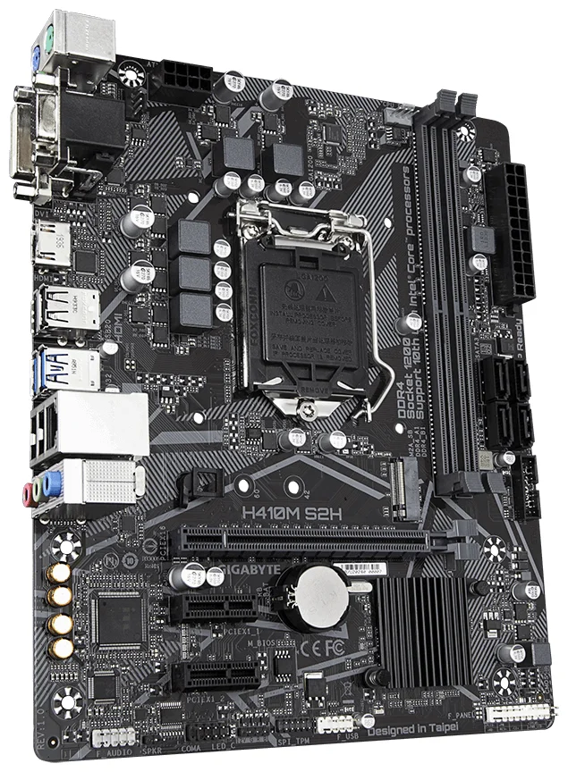 Фото Материнская плата GIGABYTE H410M-S2H BOX