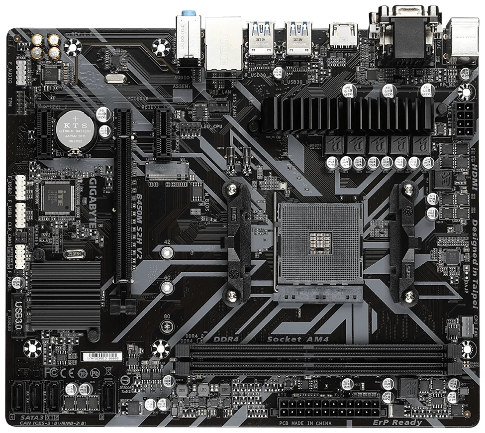 Материнская плата GIGABYTE B450M S2H (4719331804961)