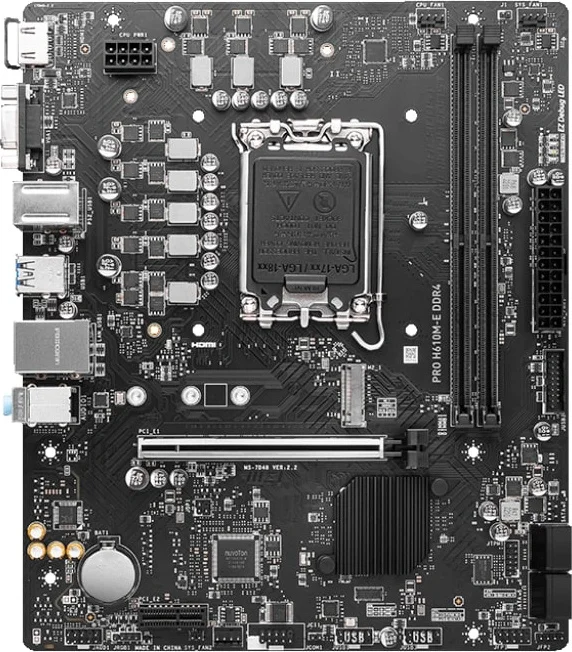 Материнская плата MSI PRO H610M-E