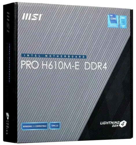 Картинка Материнская плата MSI PRO H610M-E