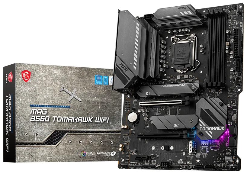 Картинка Материнская плата MSI MAG B560 TOMAHAWK WIFI
