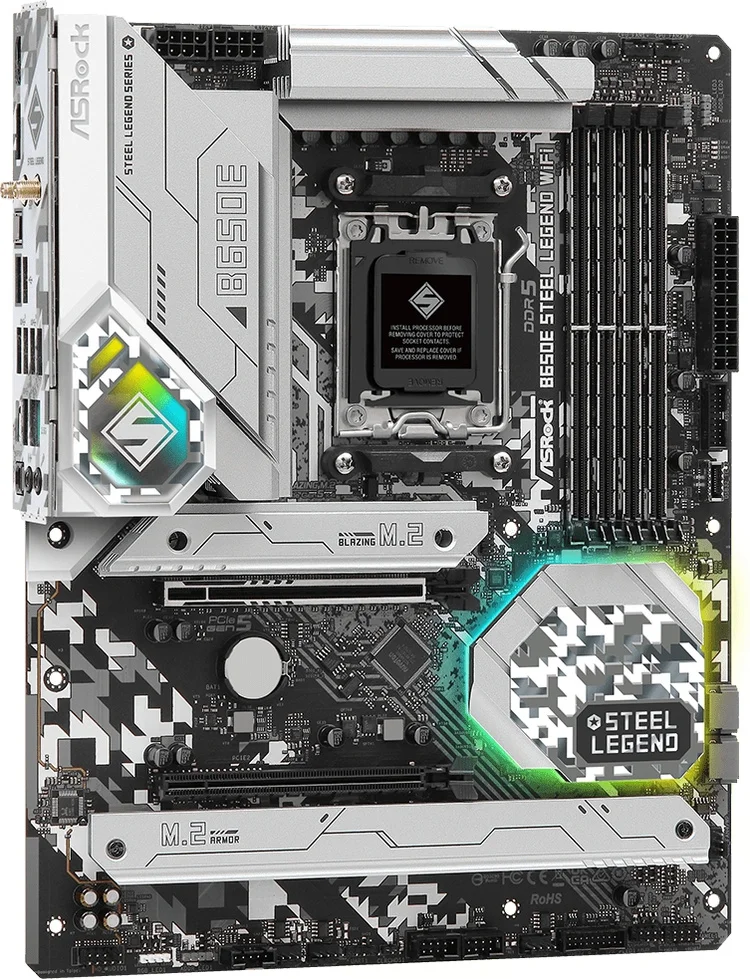 Фото Материнская плата ASRock B650E STEEL LEGEND WIFI