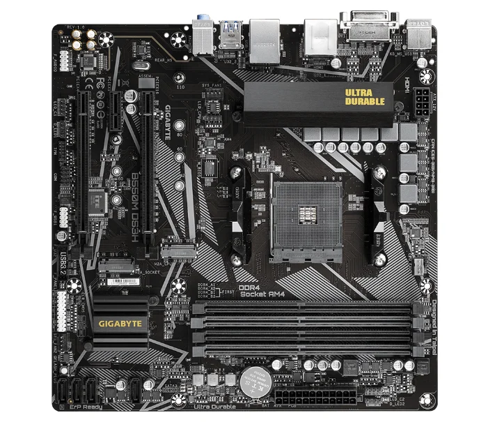 Фото Материнская плата GIGABYTE B550M DS3H (9MB55MDSH-00-10)