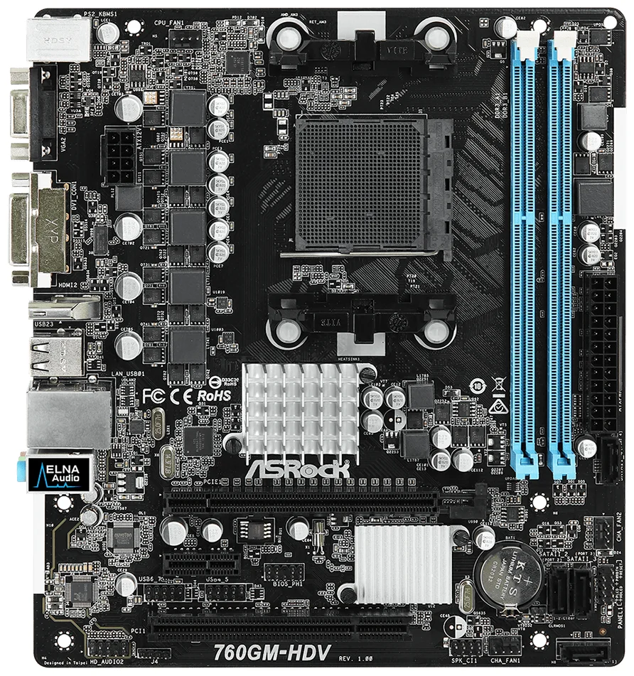 Материнская плата ASRock 760GM-HDV