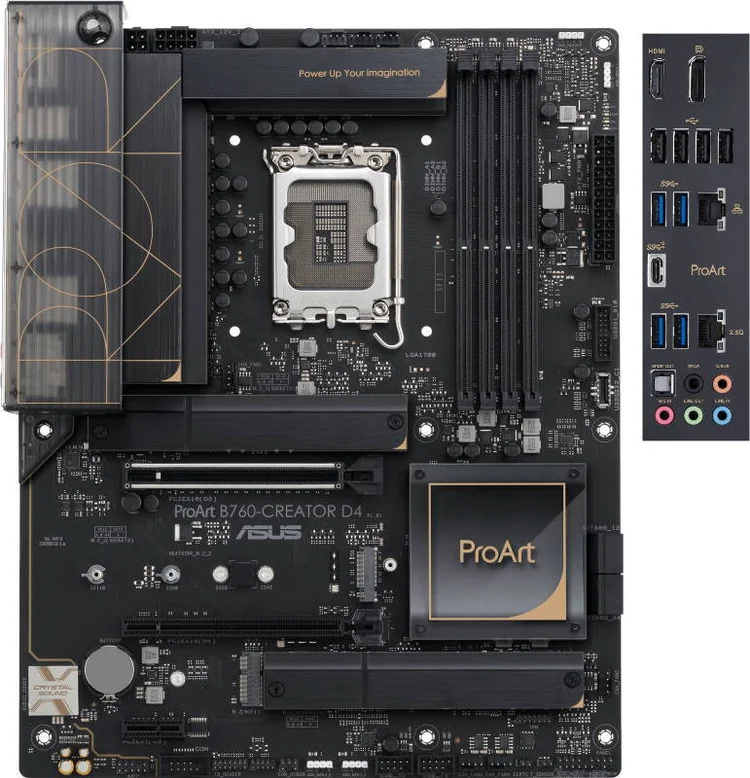 Фото Материнская плата ASUS PROART B760-CREATOR D4 LGA1700 4xDDR4